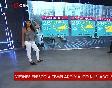 El viernes arrancó fresco y el domingo volverían las lluvias