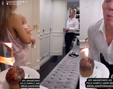 Emoción y alegría en el festejo sorpresa por el cumpleaños de Burlando