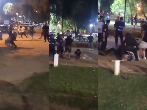 Video: batalla campal en un conocido balneario de Entre Ríos en plena Navidad