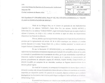 El Grupo Clarín desconocerá los pedidos de la AFSCA