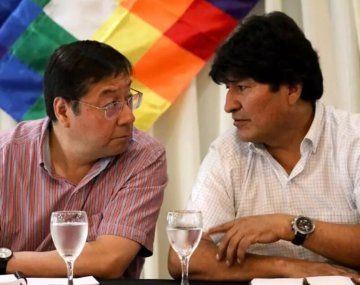 Luis Arce y Evo Morales