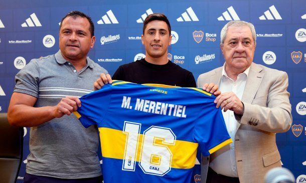 Miguel Merentiel fue presentado como jugador de Boca