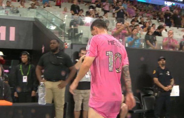 Lionel Messi se retiró con molestas del último partido de Inter Miami