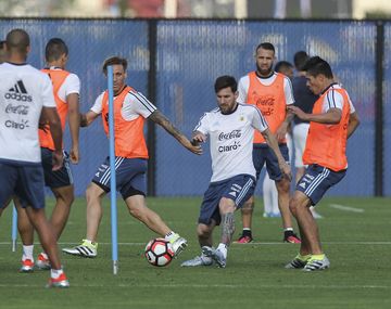El entrenamiento de la Selección antes de la final