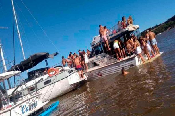 Hicieron una fiesta clandestina en un yate y casi lo hunden en el río Paraná