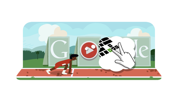 Corré los 100 metros con vallas con el nuevo doodle de Google