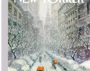 El Eternauta visita de nuevo: The New Yorker presentó la tapa inspirada en la tormenta de nieve en Nueva York