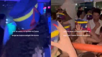 Viral: su apellido es Cabral y sus amigas decidieron sorprenderla con la Marcha de San Lorenzo en su boda Viral: su apellido es Cabral y sus amigas decidieron sorprenderla con la Marcha de San Lorenzo en su boda