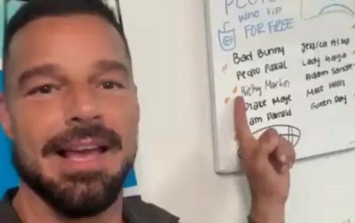 Ricky Martin reclamó un beneficio de una cafetería en Miami y se hizo viral