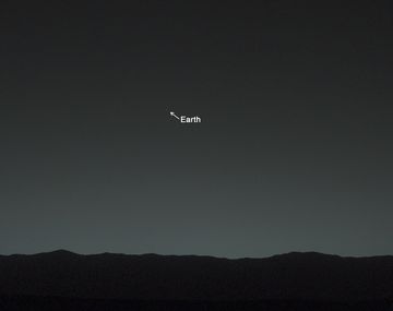 Mirá la primera foto de la Tierra desde Marte
