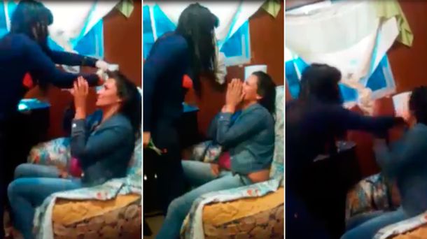 VIDEO: El violento ataque de una mujer despechada en Junín