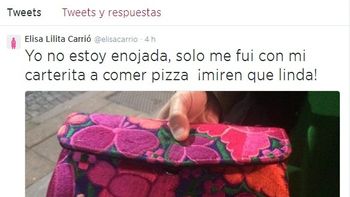no estaba de acuerdo y me fui a comer pizza, dice carrio no estaba de acuerdo y me fui a comer pizza, dice carrio