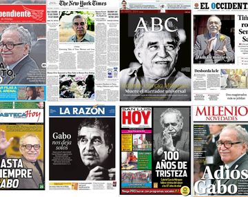 Así reflejaron los diarios del mundo la muerte de Gabo