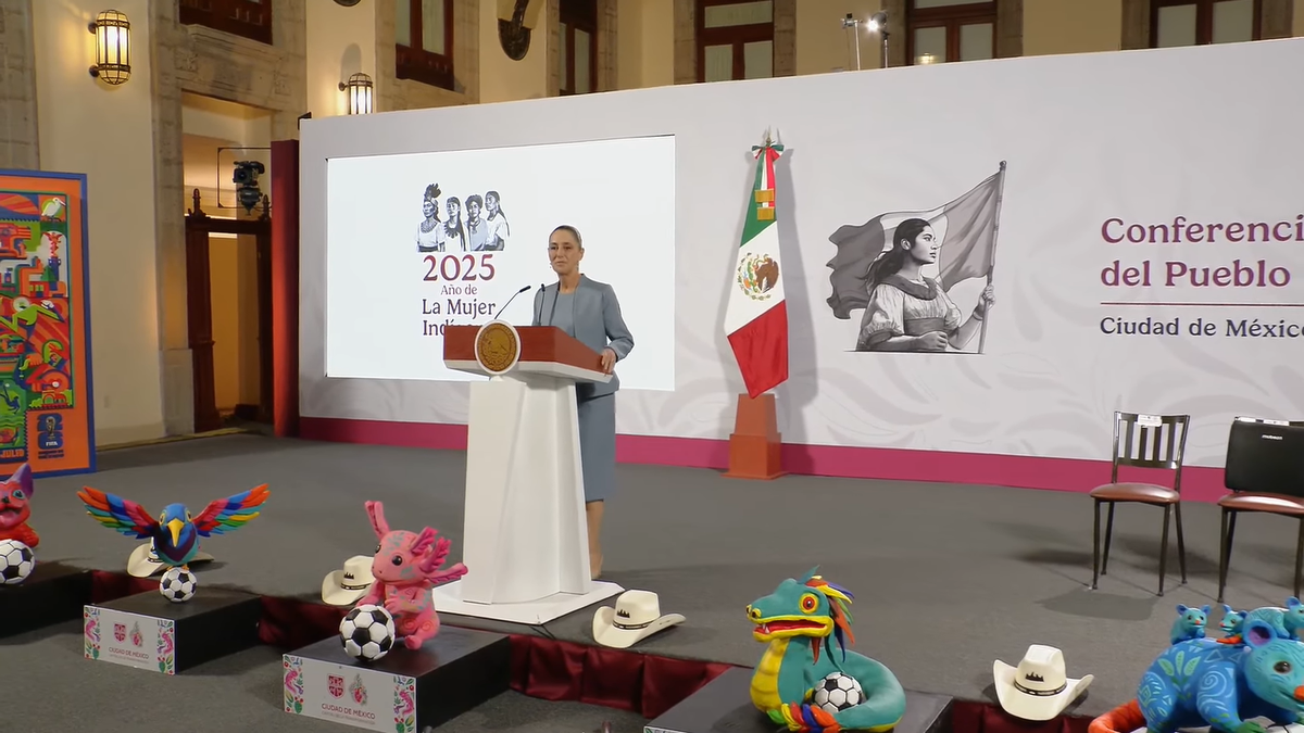 Claudia Sheinbaum en la Mañanera de este 27 de noviembre.