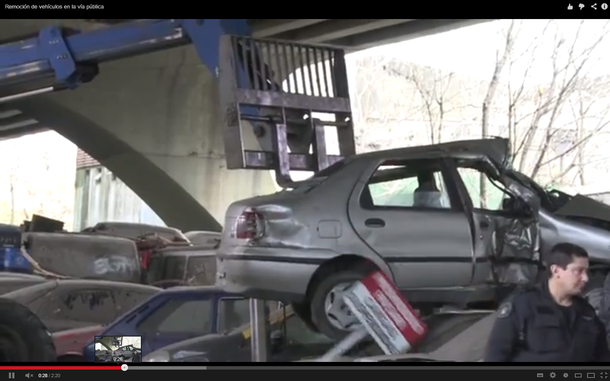 Compactaron más de 200 autos abandonados en Palermo