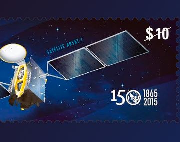 Correo Argentino lanza estampilla del ARSAT-1