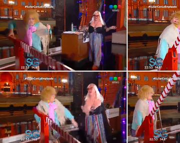 El topless de Silvia Süller en lo de Susana Giménez.&nbsp;