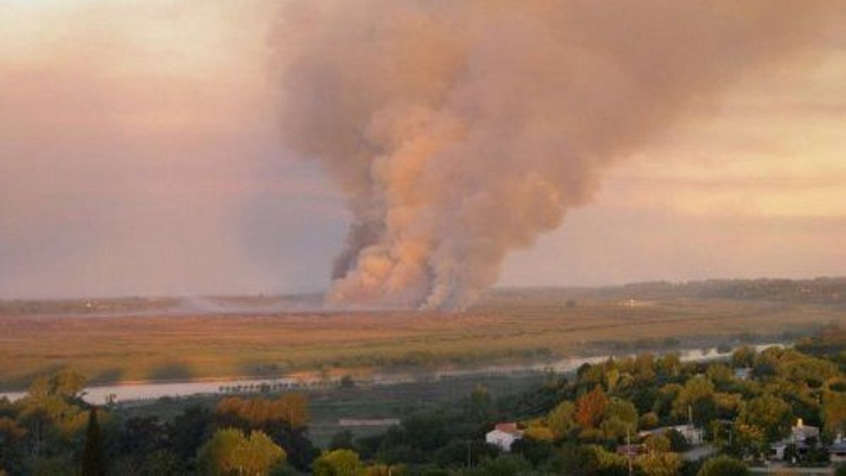 Una quema de pastizales en el Delta del Paraná llenó de humo a la Ciudad