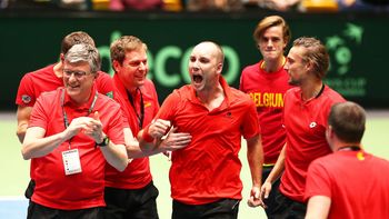 El N°1 belga consumó el gran triunfo de su equipo El N°1 belga consumó el gran triunfo de su equipo