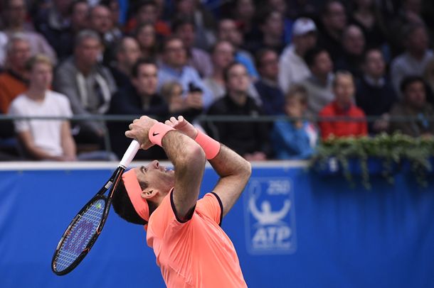 Del Potro  avanzó a las semifinales del ATP  de Estocolmo tras superar a Ivo Karlovic.