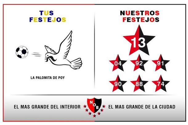 Un clásico: los afiches de Newells tras la consagración