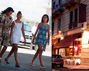 ¿En qué parrilla y qué comieron Michelle Obama y sus hijas?