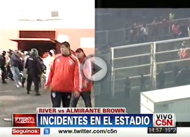 Incidentes en las puertas del Monumental