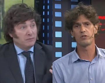 Escándalo: Javier Milei y Martín Lousteau