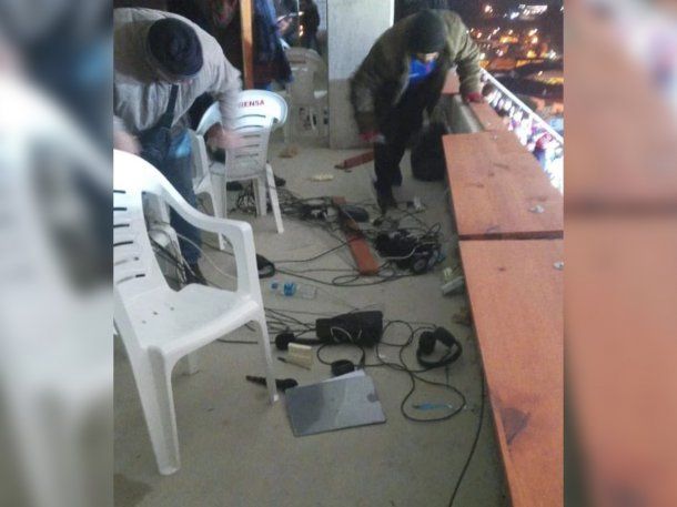 Dos periodistas uruguayos resultaron heridos en el partido entre Unión y Nacional