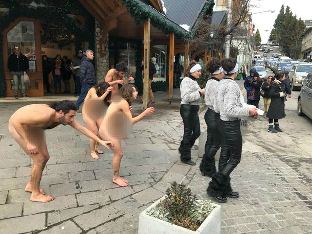 Protesta contra el G20 en Bariloche - Crédito: @PaMiguelangelpa