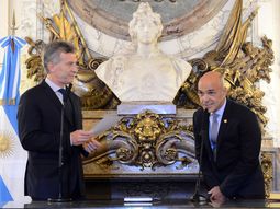 Macri y el ex titular de la AFI, Gustavo Arribas Macri y el ex titular de la AFI, Gustavo Arribas