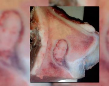 Apareció una Virgen... ¡en un osobuco!