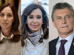 Vidal, CFK y Macri: los candidatos que hoy tienen más intención de voto a Presidente