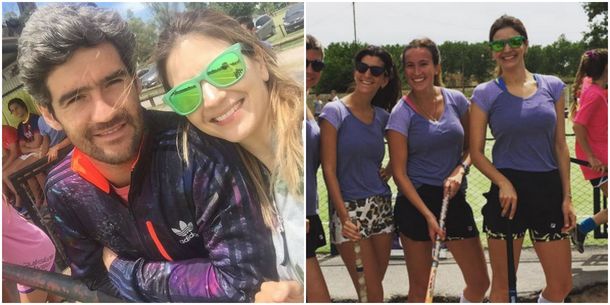 Kloosterboer arrancó hockey: foto con sus compañeras y guiño a su marido