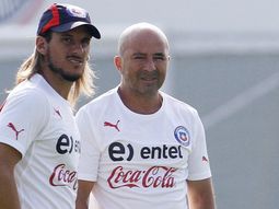 Jorge Sampaoli y Sebastián Beccacece, en sus tiempos de la Selección de Chile Jorge Sampaoli y Sebastián Beccacece, en sus tiempos de la Selección de Chile