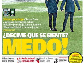 La prensa brasilera asegura que el partido se suspendió por miedo