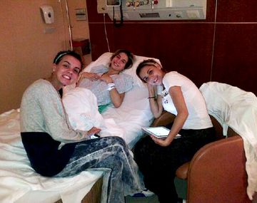 Cinthia Fernández dio a luz a sus gemelas