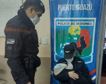 Hallaron un bebé de tres meses abandonado en medio de un yerbal