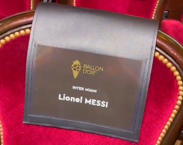 La ubicación de Messi en el evento del Balón de Oro: quién estará a su lado