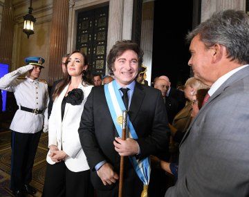 Javier Milei casi ignoró a Victoria Villarruel.