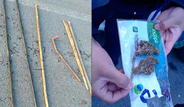 Secuestraron palos, gomeras, piedras y drogas en operativos de prevención de la Marcha Federal