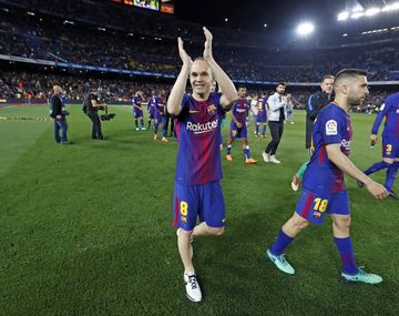 Despedida de Iniesta de Barcelona - Crédito: @FCBarcelona