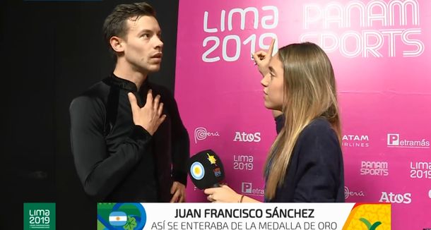 Panamericanos de Lima: la emoción de Juan Francisco Sánchez al enterarse en vivo que había ganado la medalla dorada