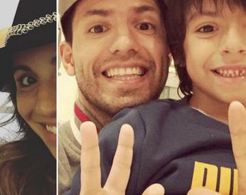 Gianinna Maradona viajó para que su hijo vea a Agüero