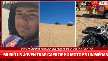 tragedia en la costa atlantica: murio un joven tras caer de su moto en un medano tragedia en la costa atlantica: murio un joven tras caer de su moto en un medano