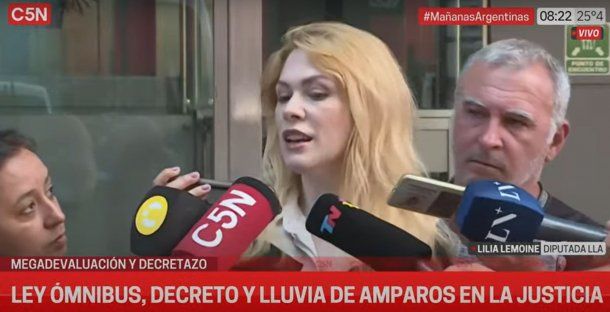 Lilia Lemoine acusó a los diputados de burlarse de Javier Milei