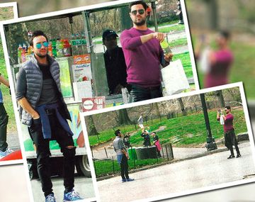 Así fueron las vacaciones de Luciano Pereyra con un amigo en Nueva York