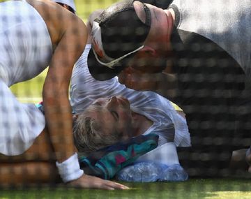 Hasta Cirstea, rival de Mattek-Sands, fue a socorrer a la damnificada