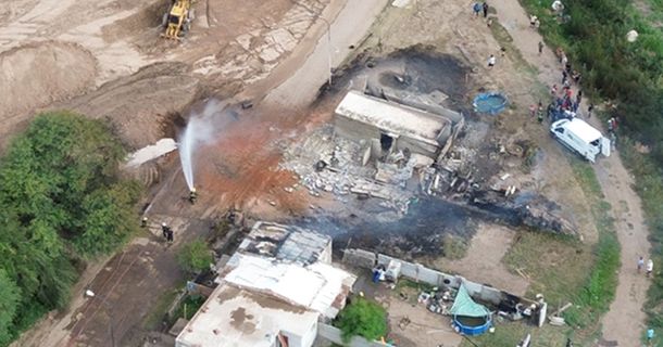Explosión en gasoducto en Villa María: al menos cinco heridos, casas dañadas y desastre total
