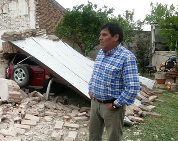 Una cámara grabó el momento del terremoto en El Galpón